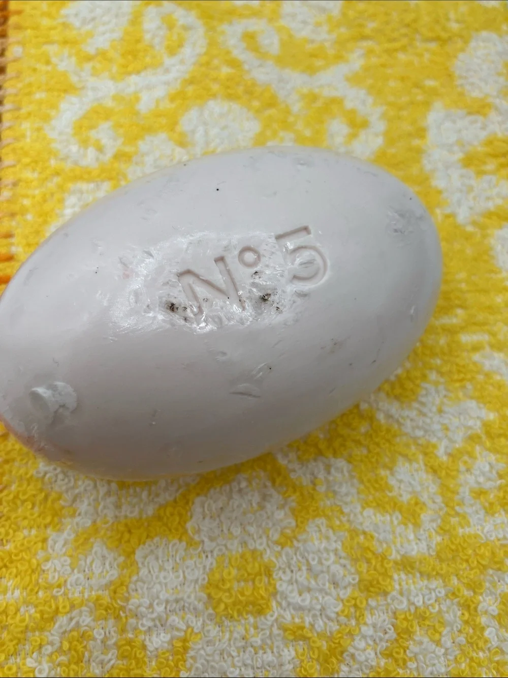 Chanel No. 5 Oval Bath Soap Bar in Cream White - Gentle Daily Cleanse